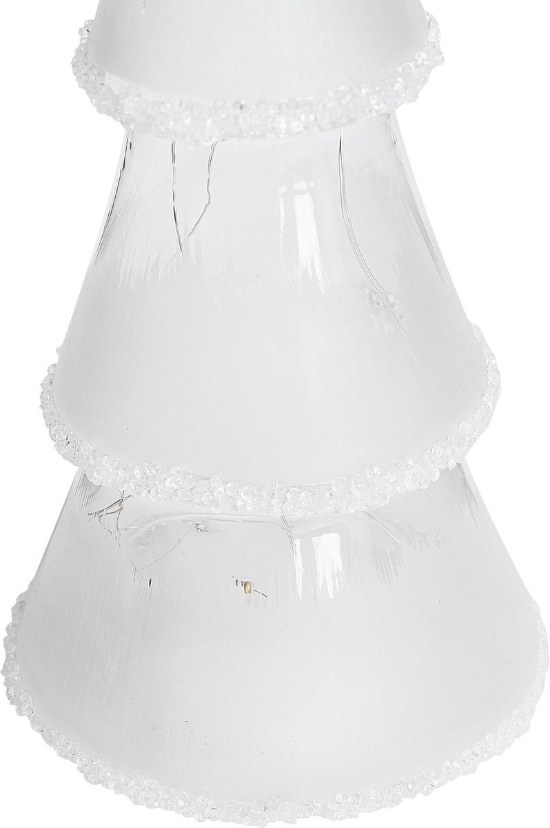 Beliani Kierinki Decofiguur Glas 11 X 11 Cm - Wit