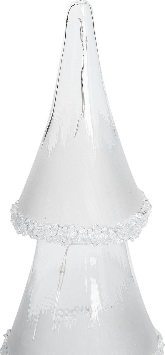 Beliani Kierinki Decofiguur Glas 11 X 11 Cm - Wit