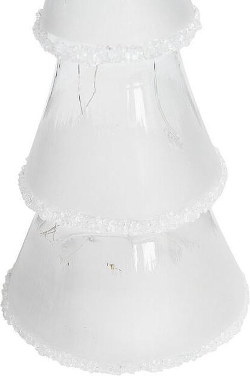 Beliani Kierinki Decofiguur Glas 11 X 11 Cm - Wit