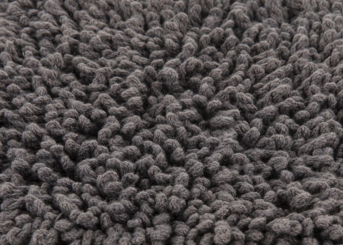 Heckett & Lane Fergana Badmat - Classic Anthracite 70x120cm - Grijs