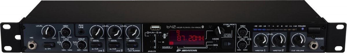 JB Systems B4.2 Mediamix mediaspeler / mixer met Bluetooth