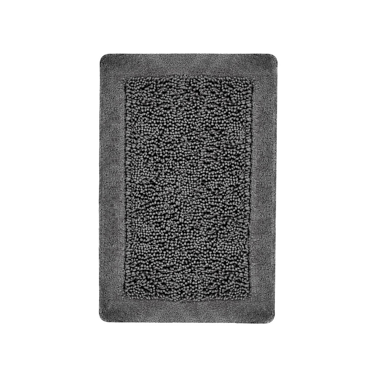 Heckett & Lane Buchara Badmat - Classic Anthracite 60x100cm - Grijs