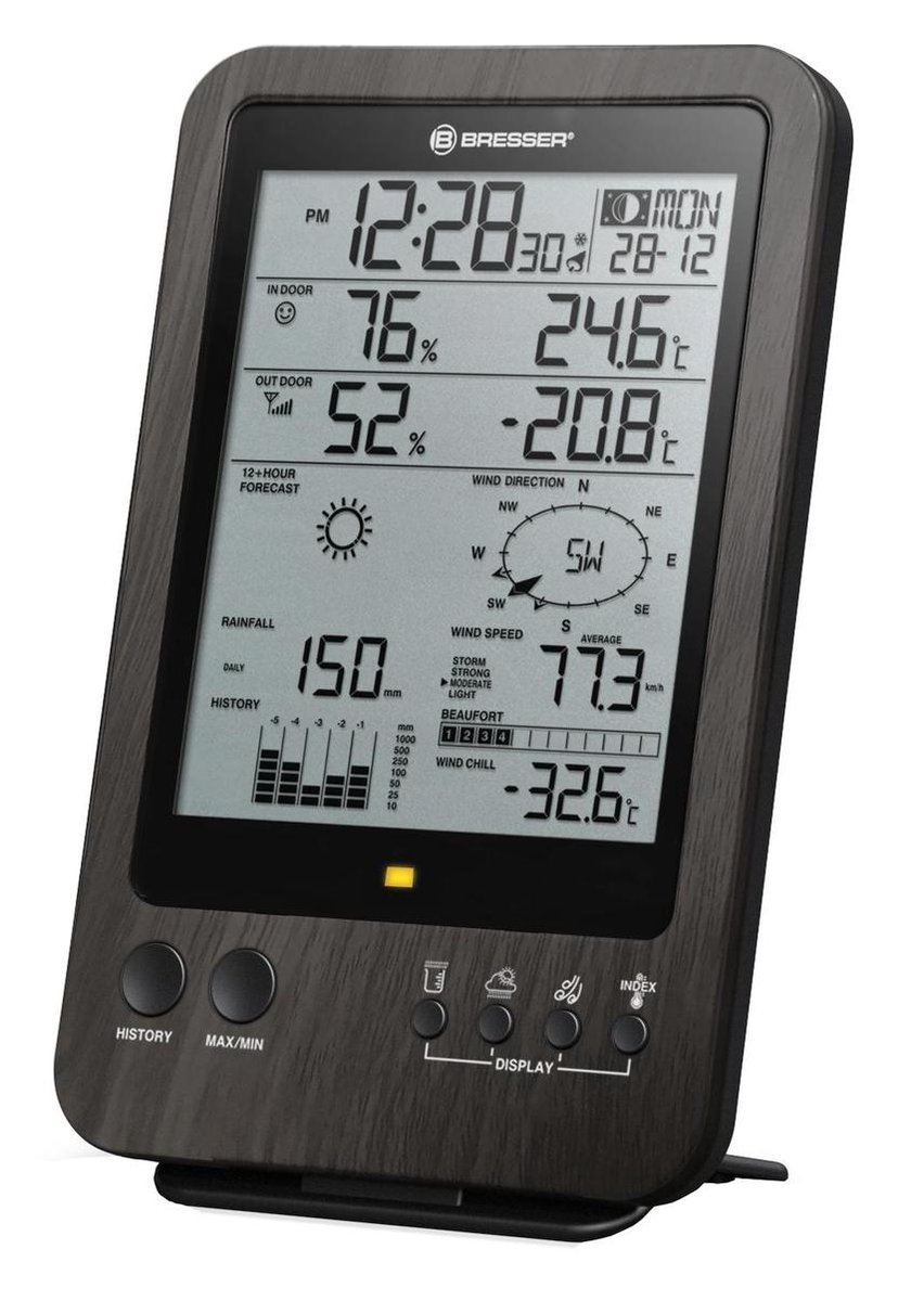 Bresser Weerstation Center 5-in-1 Wtw 19 Cm 2-delig - Bruin