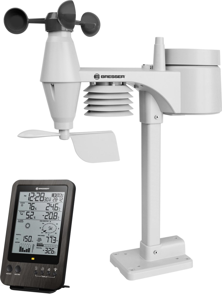 Bresser Weerstation Center 5-in-1 Wtw 19 Cm 2-delig - Bruin