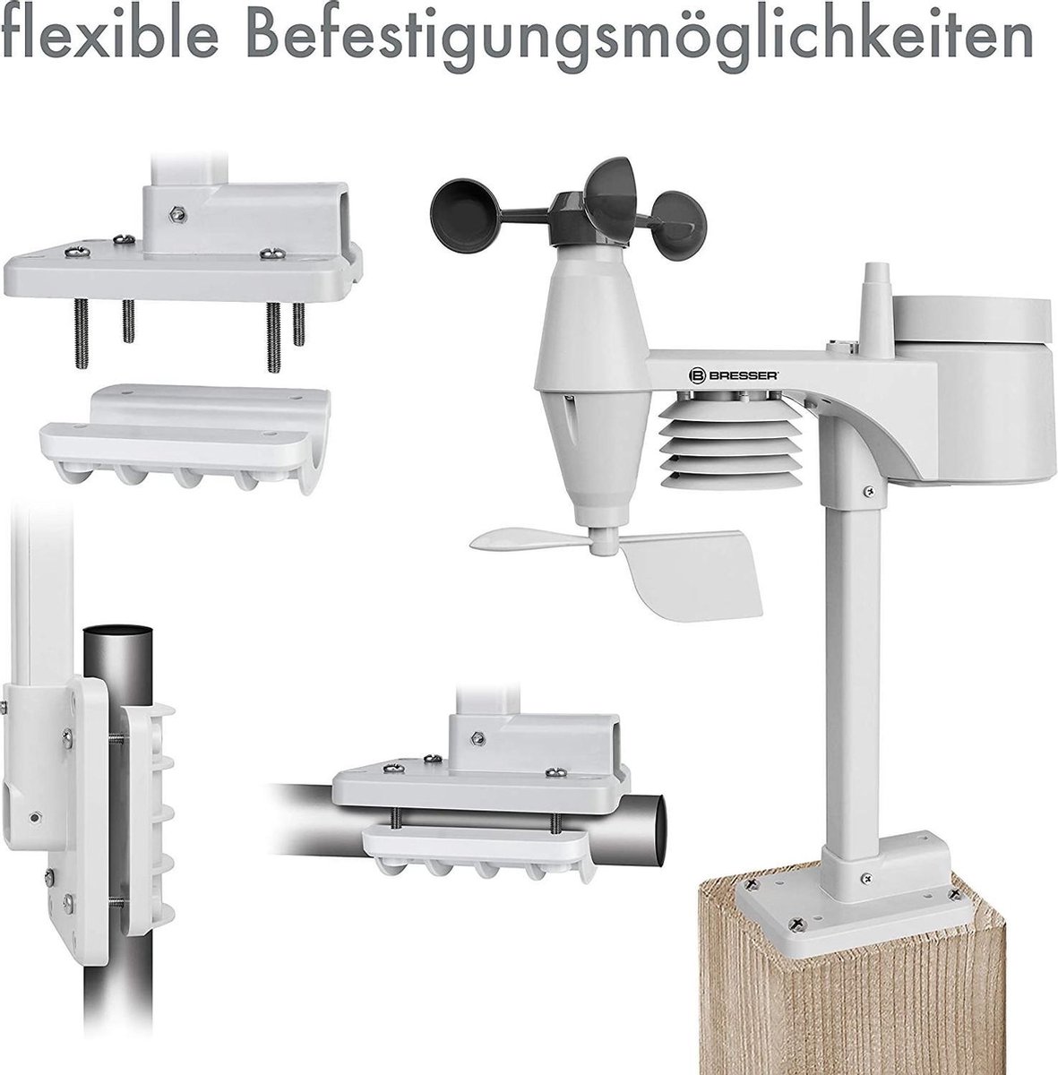 Bresser Weerstation Center 5-in-1 Wtw 19 Cm 2-delig - Bruin