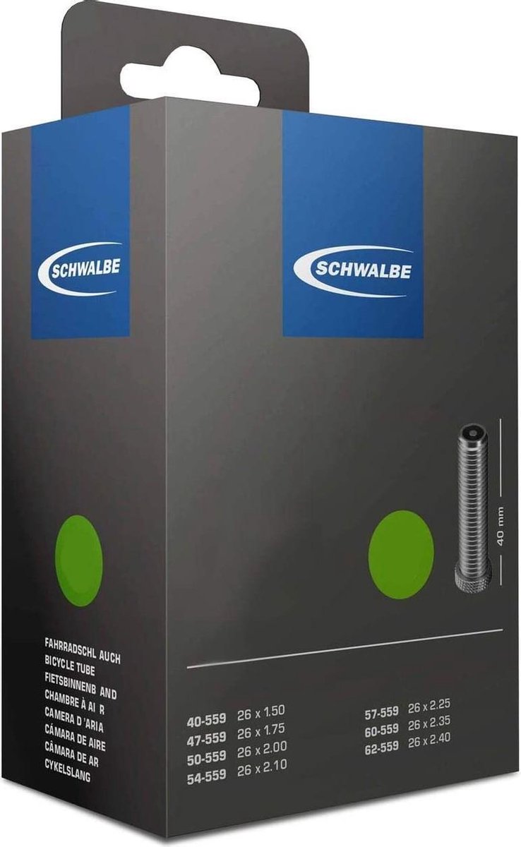 Schwalbe Binnenband Av21 27,5 Inch (650b) Av 40 Mm - Zwart