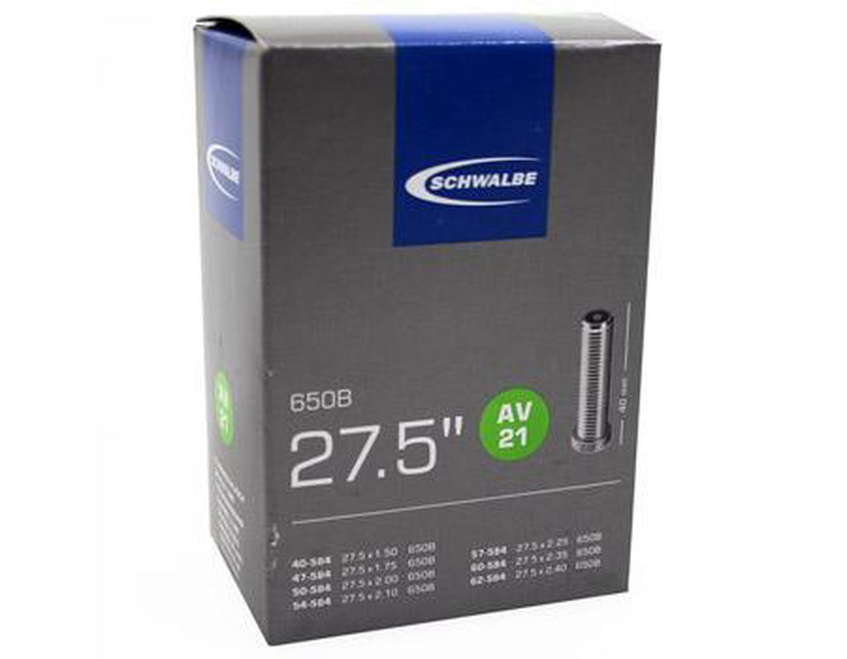 Schwalbe Binnenband Av21 27,5 Inch (650b) Av 40 Mm - Zwart