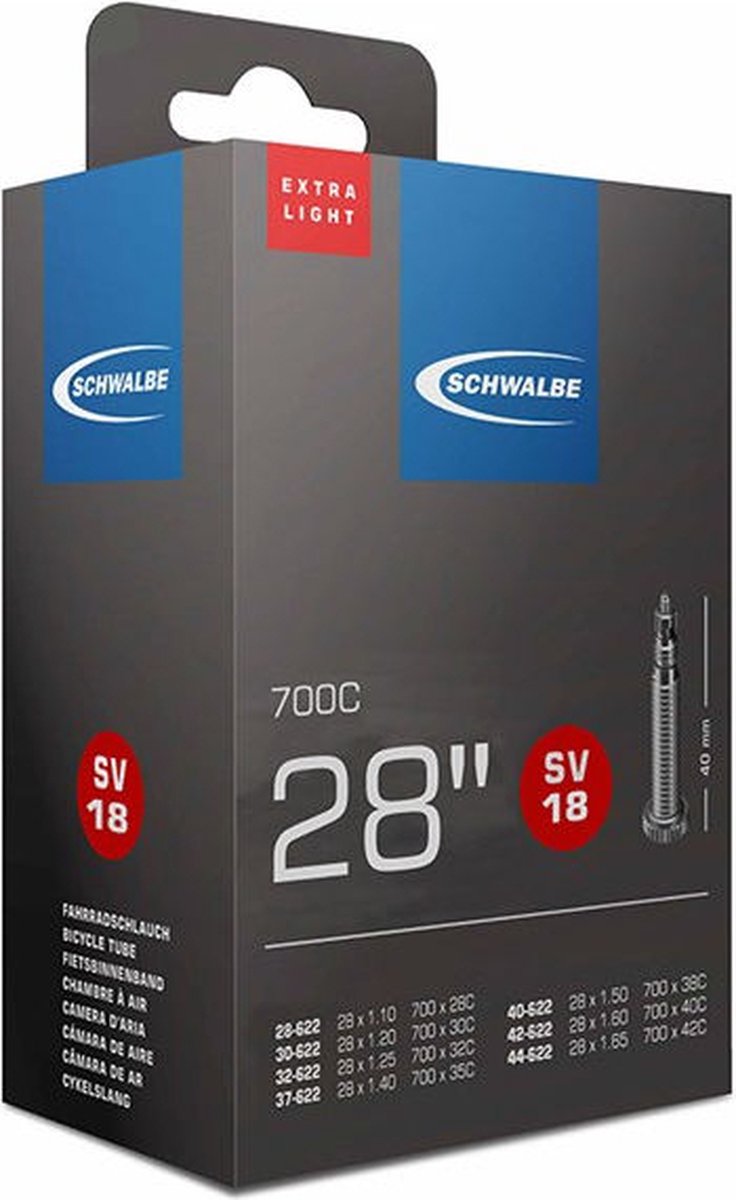 Schwalbe Binnenband 28 X 1.10/1.65 (28/44-622) Fv 40 Mm - Zwart