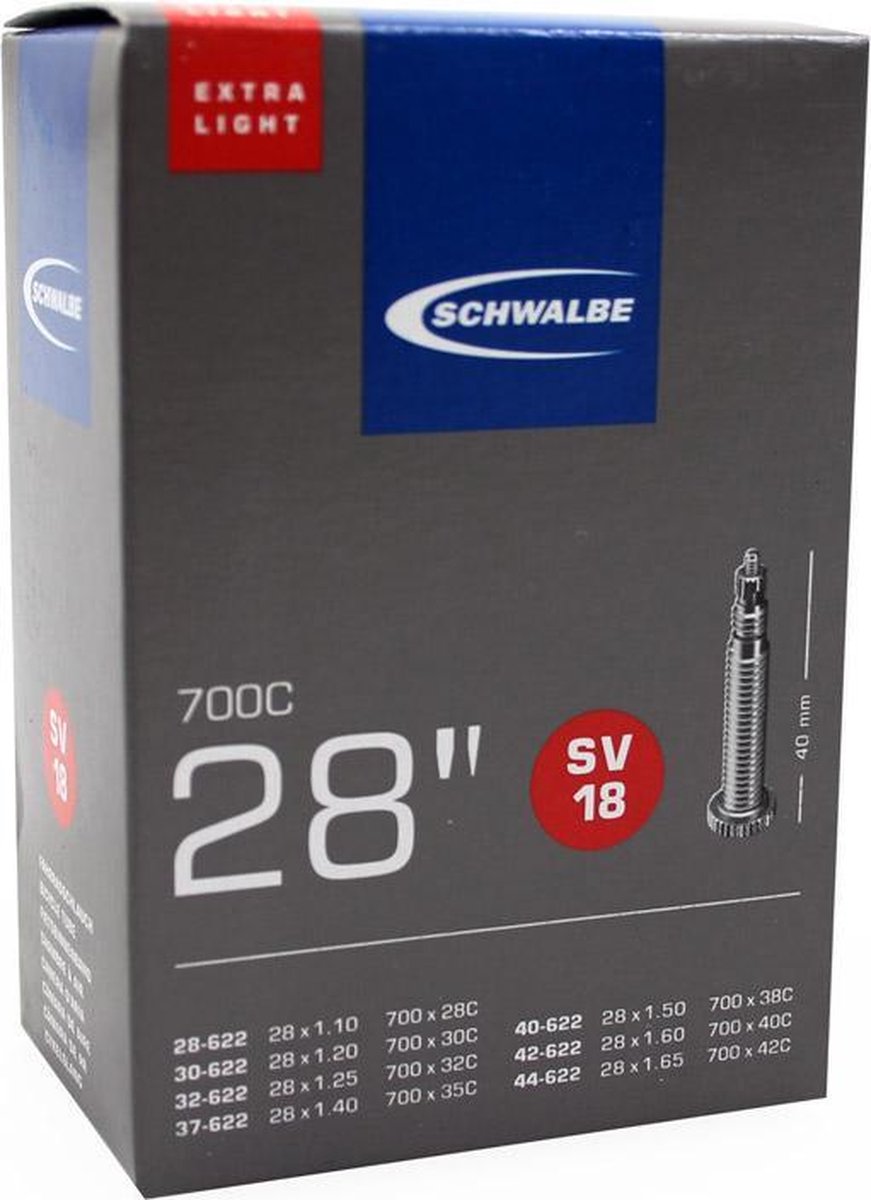 Schwalbe Binnenband 28 X 1.10/1.65 (28/44-622) Fv 40 Mm - Zwart