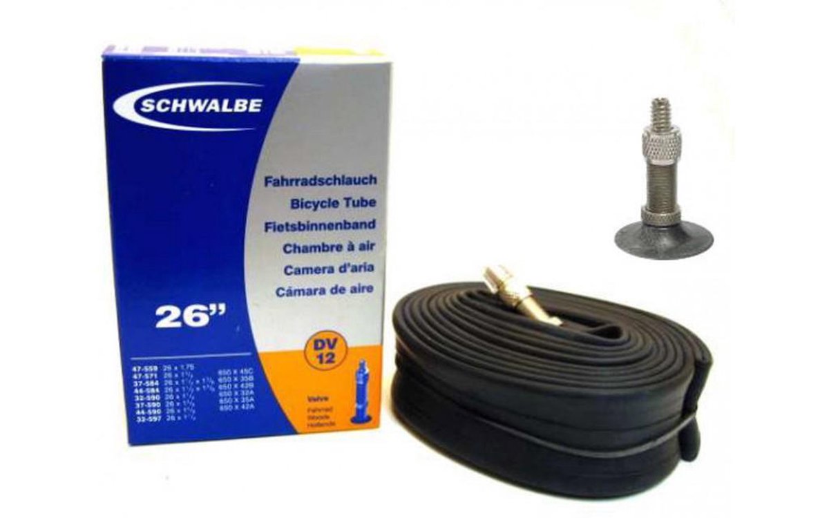 Schwalbe Binnenband 26 X 1.75/1 1/4 (32/47-559/597) Dv 40 Mm - Zwart