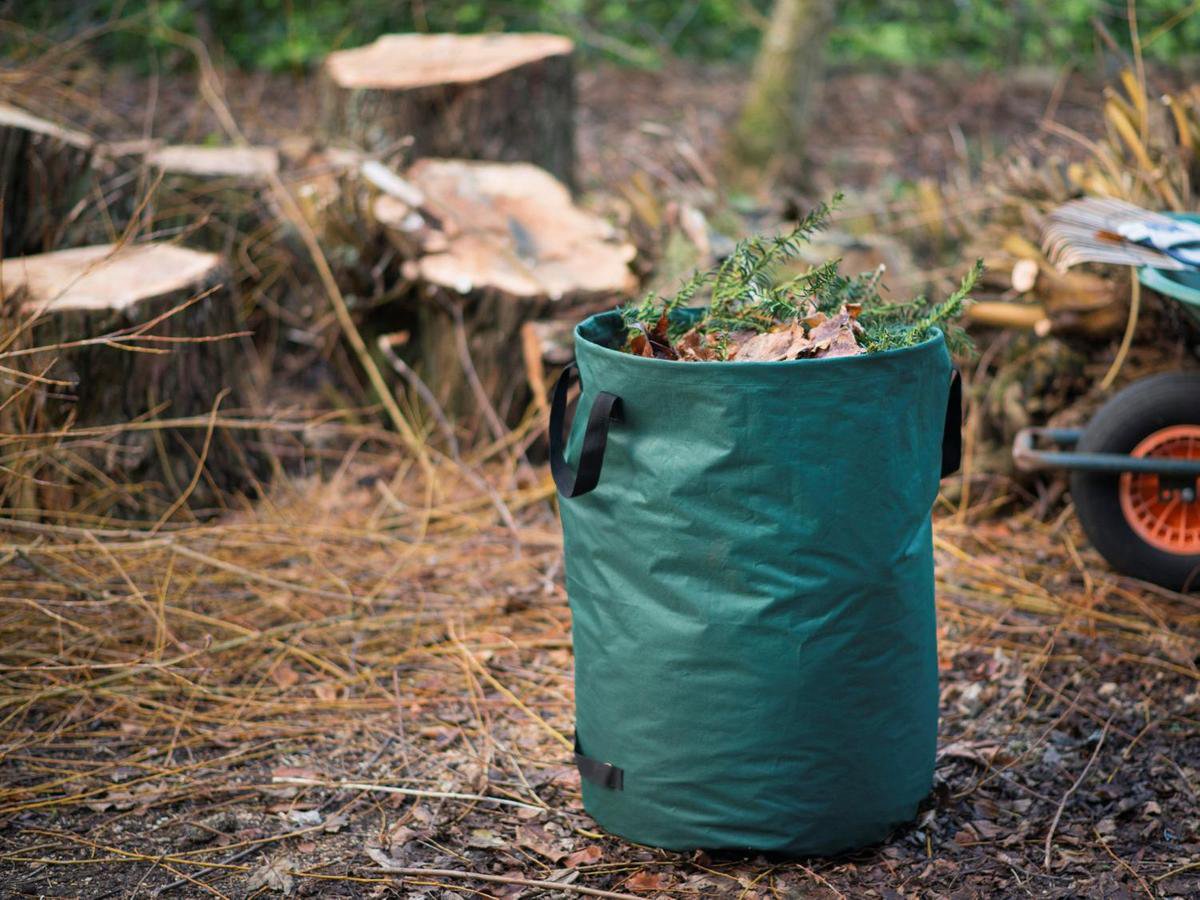 Nature Vrijstaande Multifunctionele Afvalzak 140 L Met 3 Handgrepen - H 70 X Ø 50 Cm