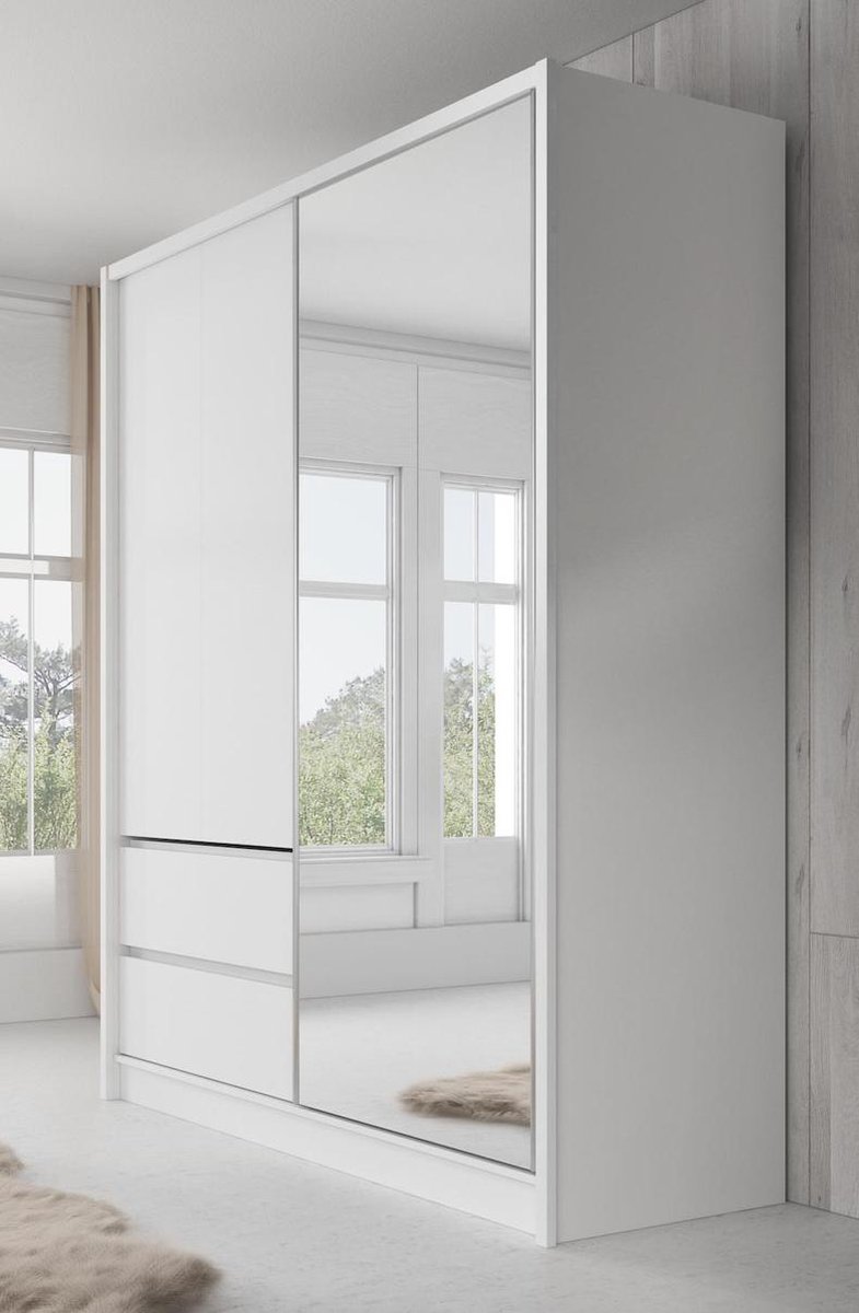 Meubella - Kledingkast Sento 180 Cm - Wit