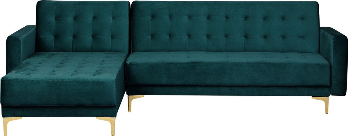 Beliani Aberdeen Slaapbank Polyester 267x168x83 - Groen