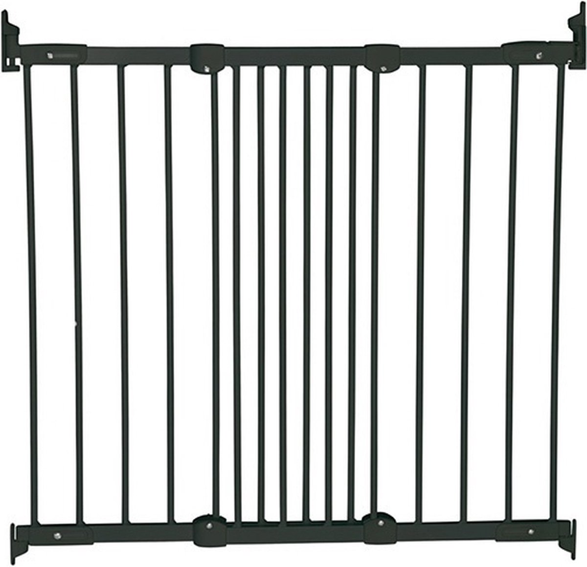 Baby Dan Babydan Traphek Flexigate Junior 67-105,5 Cm Staal - Zwart