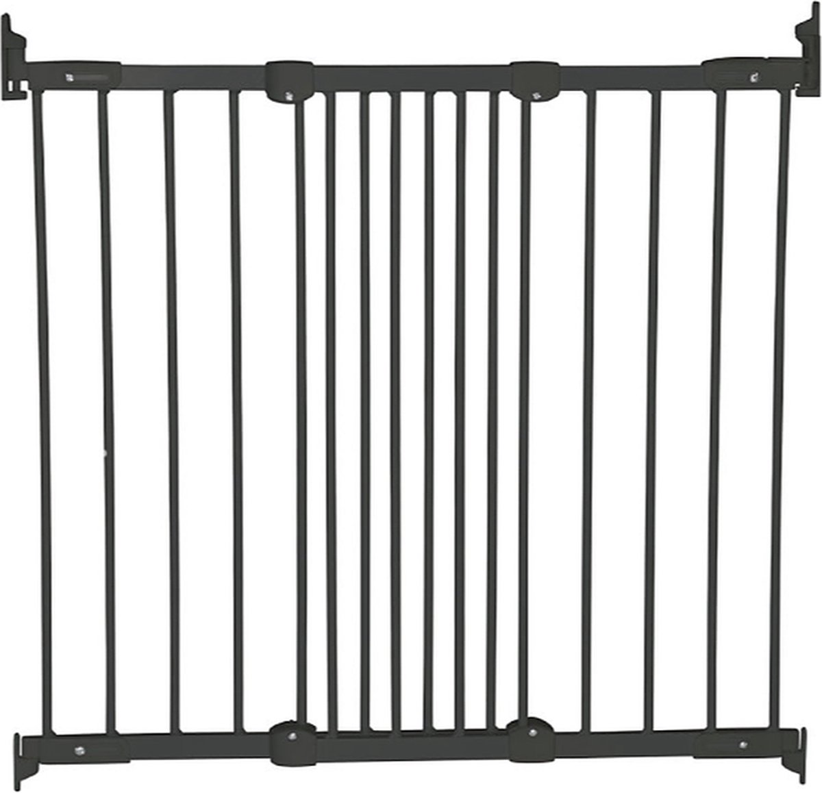 Baby Dan Babydan Traphek Flexigate Junior 67-105,5 Cm Staal - Zwart