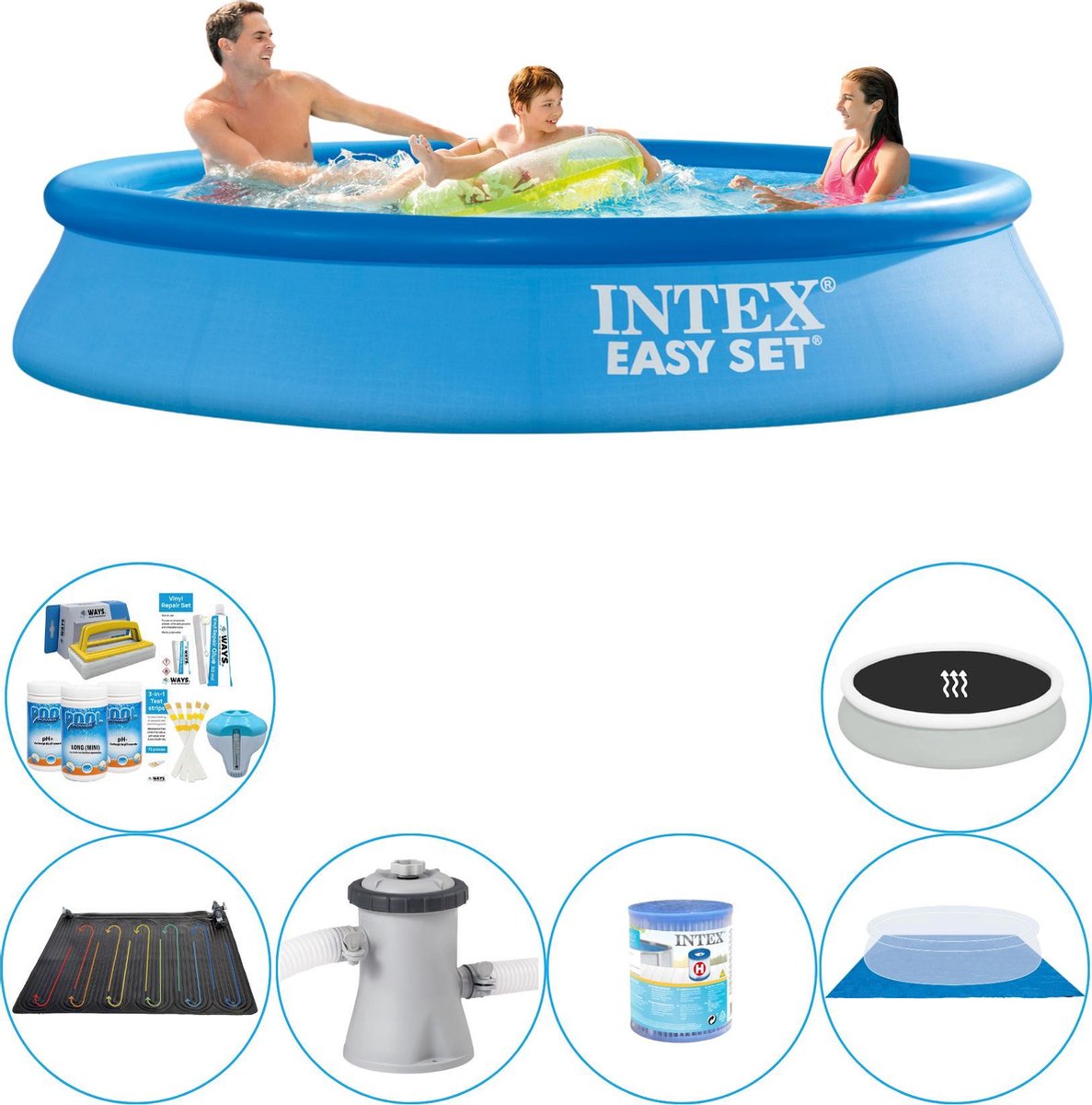 Intex Easy Set Rond 305x61 Cm - Slimme Zwembad Deal - Blauw