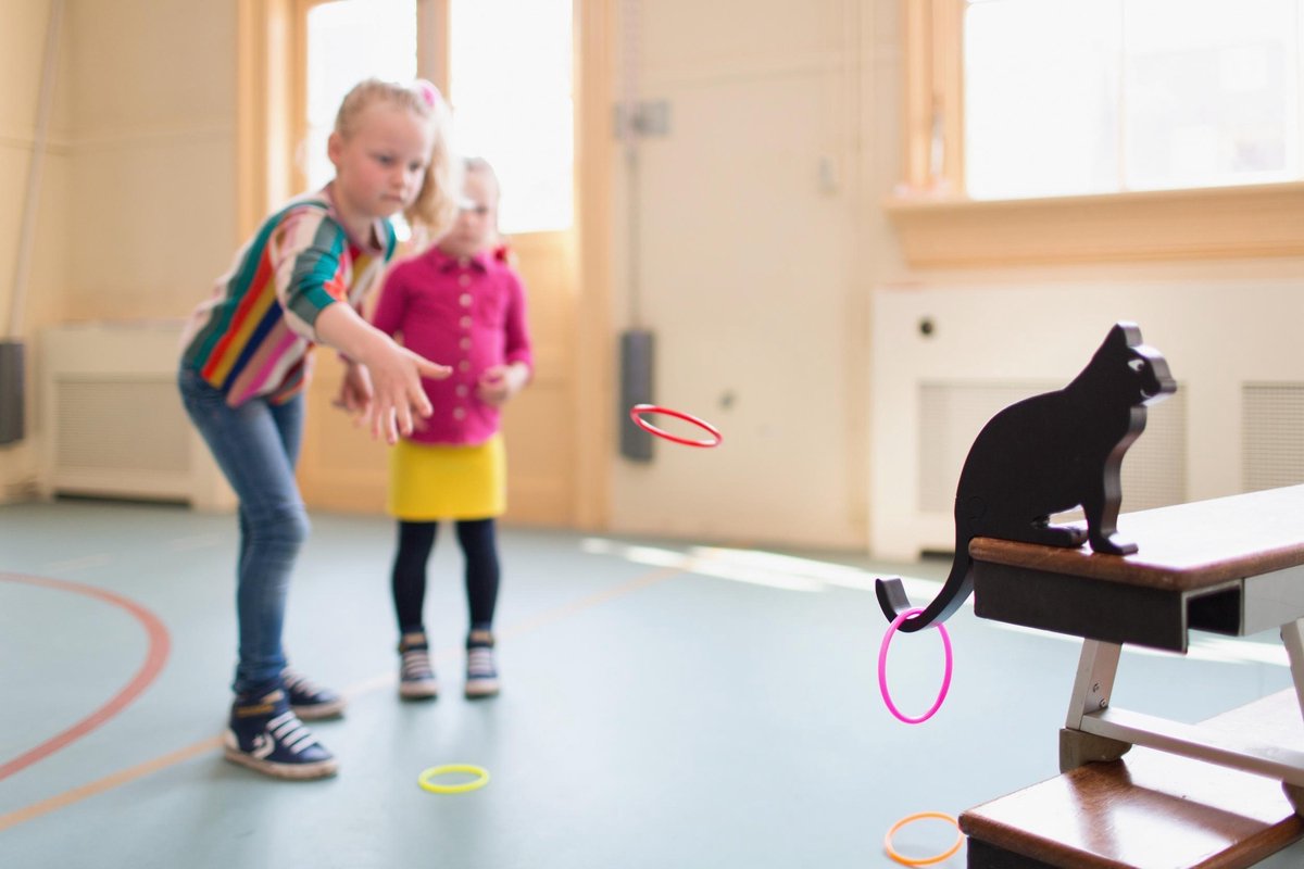 Rodatoys BS Toys ringwerpen Kattenstaart 10 delig - Zwart