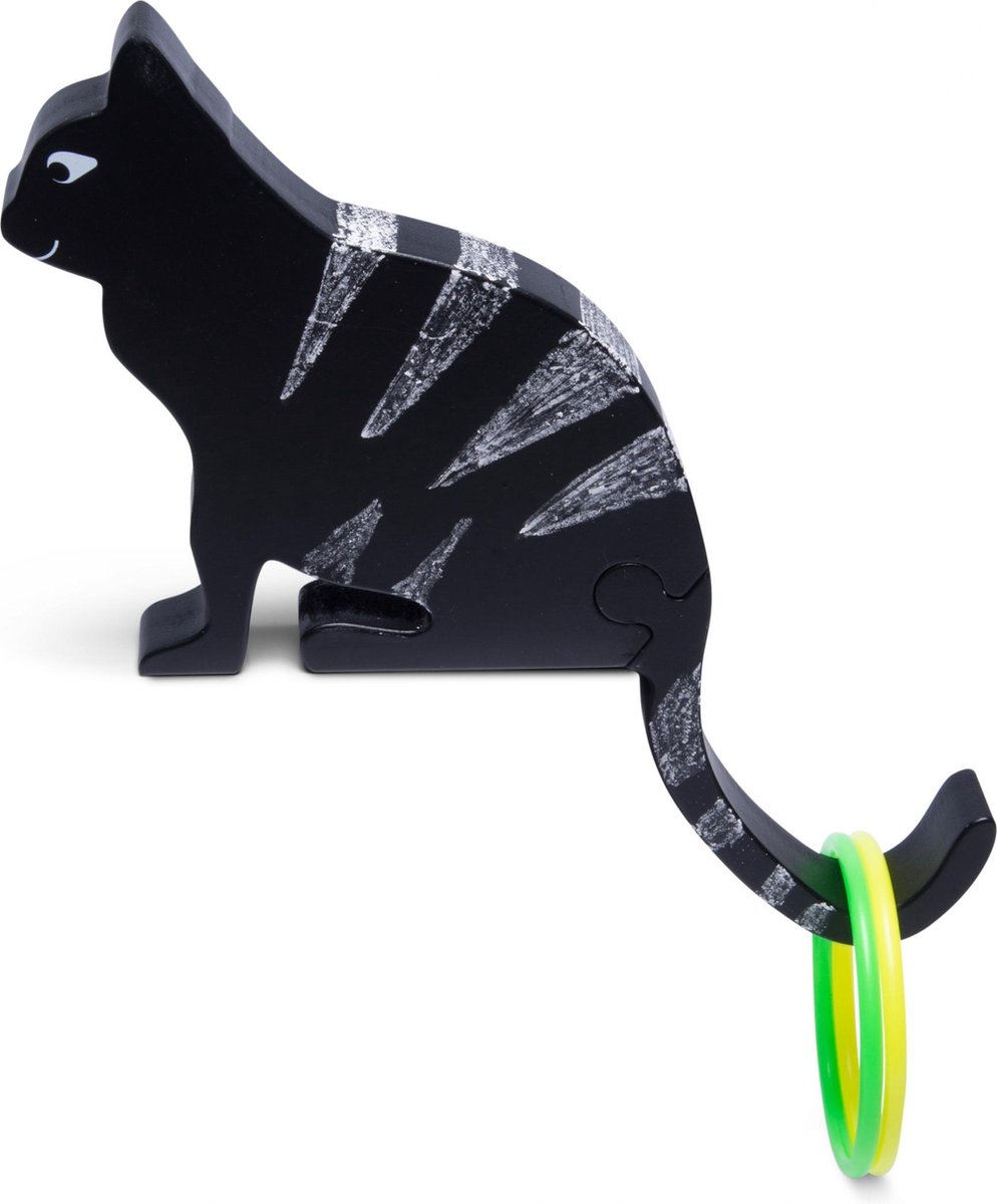 Rodatoys BS Toys ringwerpen Kattenstaart 10 delig - Zwart