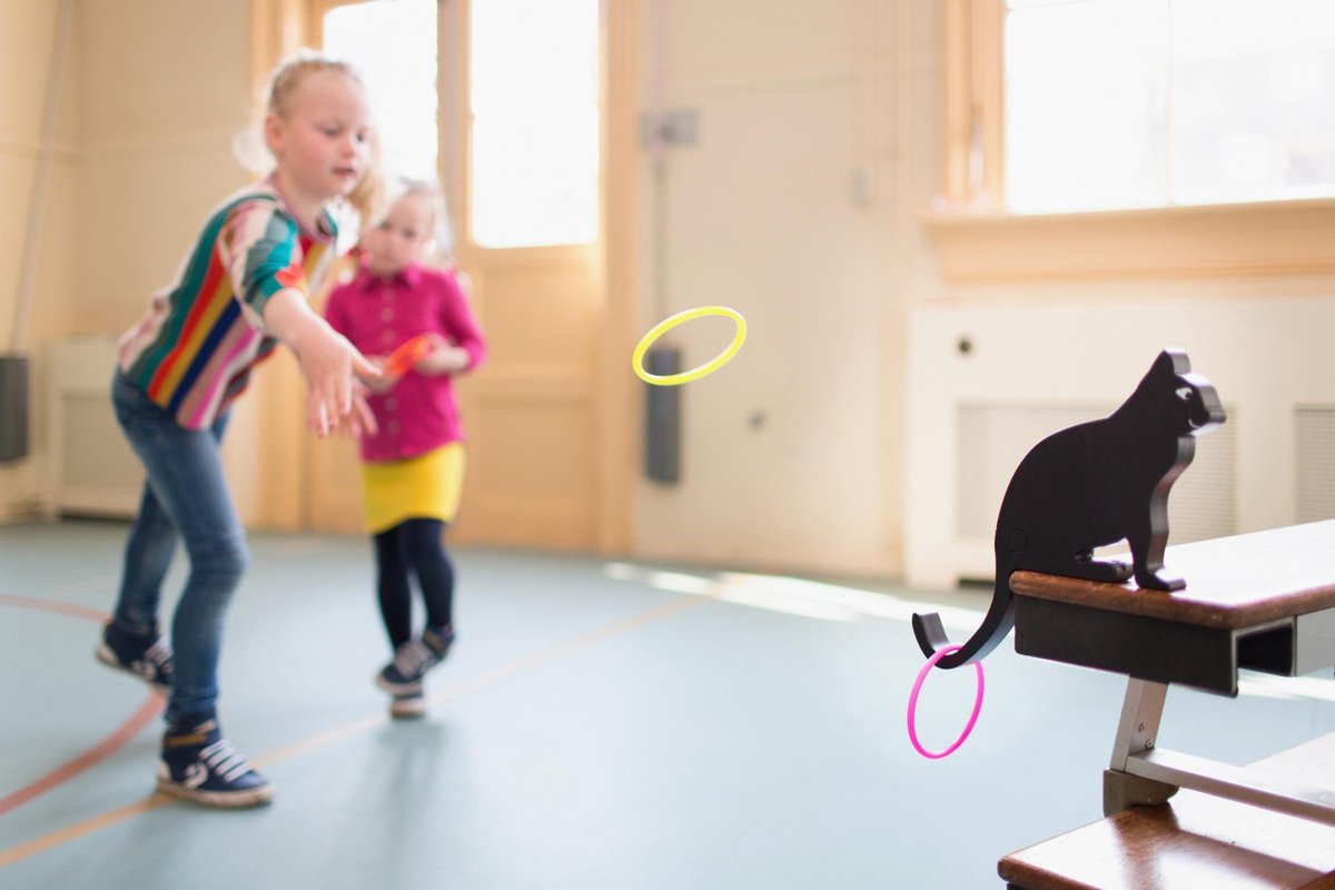 Rodatoys BS Toys ringwerpen Kattenstaart 10 delig - Zwart