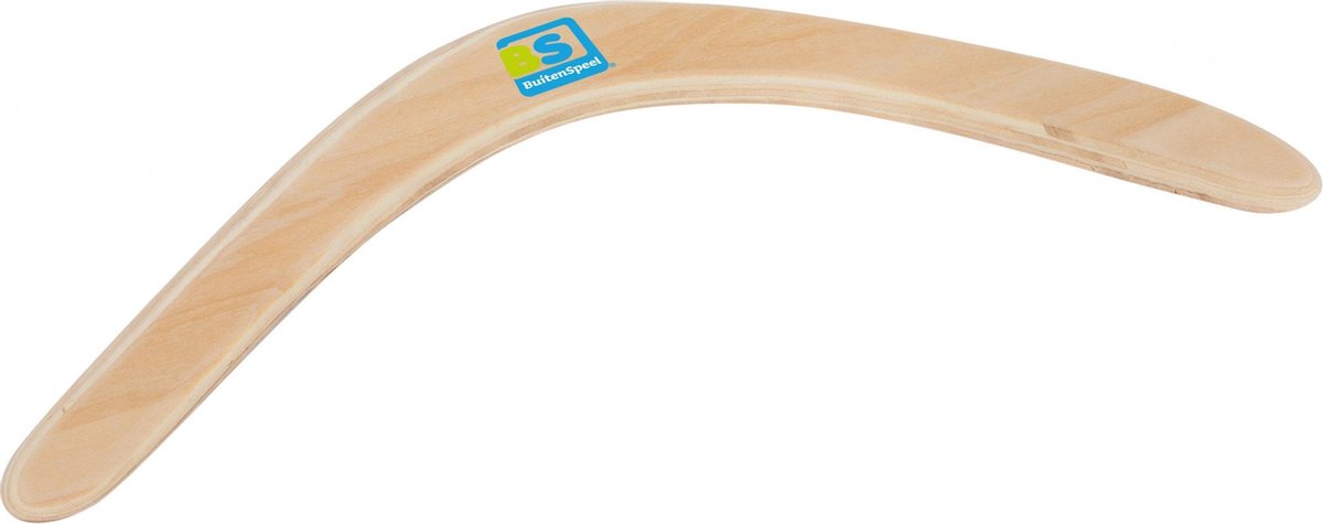 BS Toys boomerang hout 39,5 cm blank