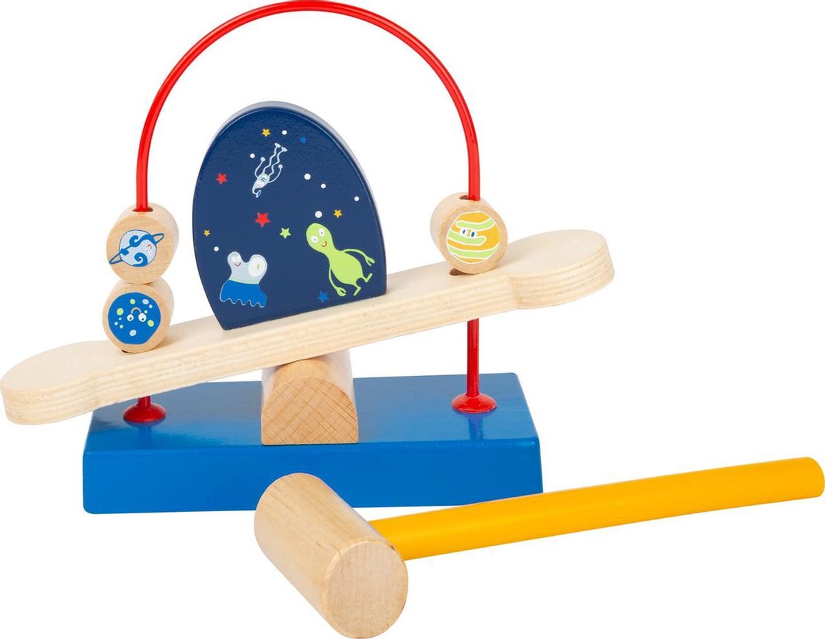 Small Foot hamerbank Space hout junior 20 cm 2 delig