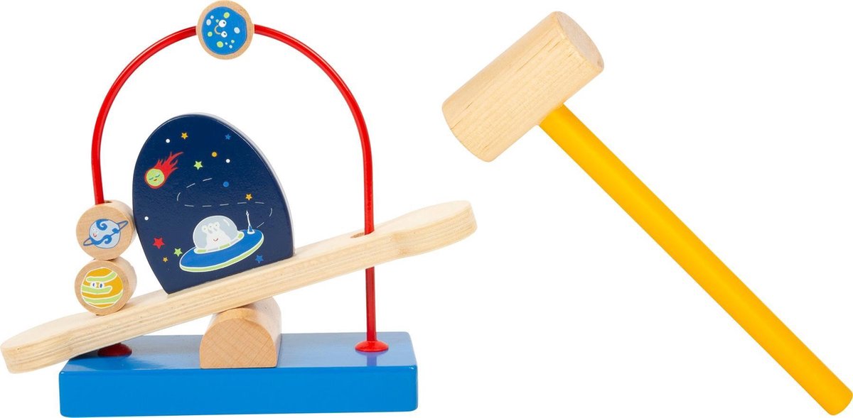 Small Foot hamerbank Space hout junior 20 cm 2 delig
