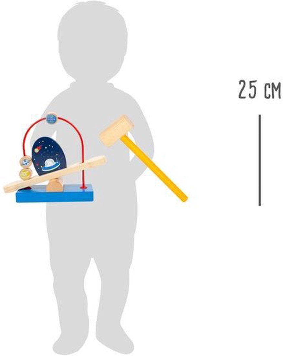 Small Foot hamerbank Space hout junior 20 cm 2 delig