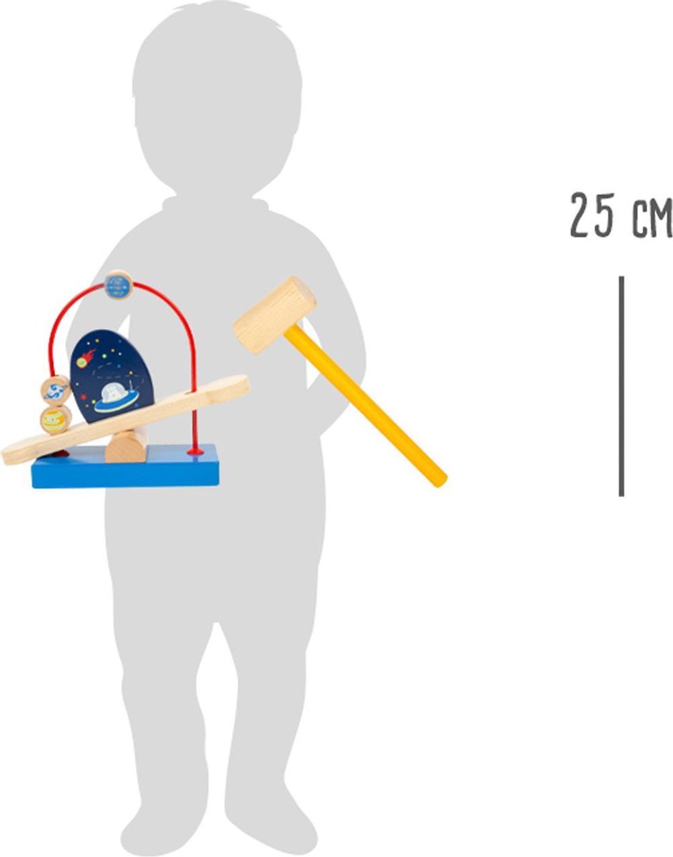 Small Foot hamerbank Space hout junior 20 cm 2 delig