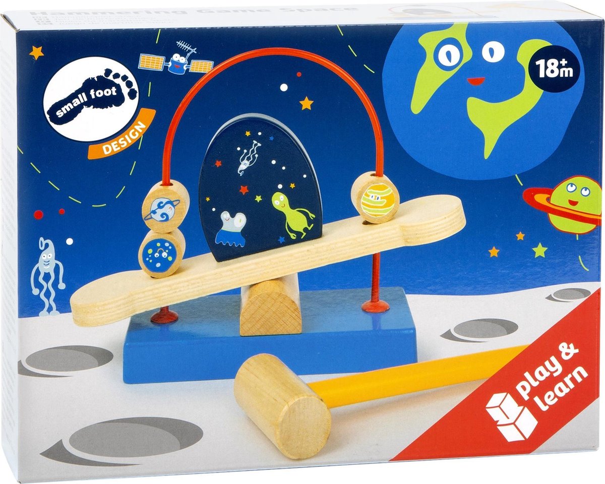 Small Foot hamerbank Space hout junior 20 cm 2 delig
