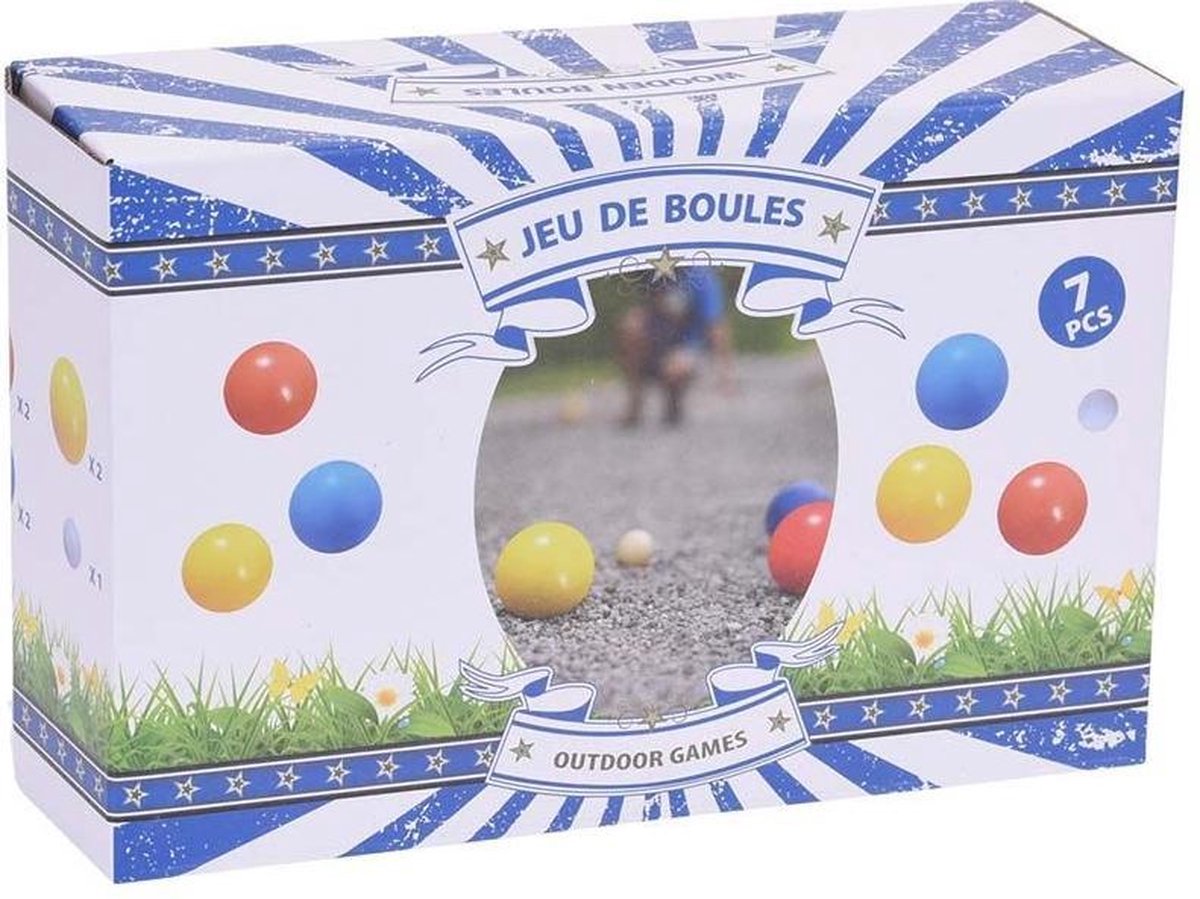 Free and Easy jeu de boulesset hout 7 delig