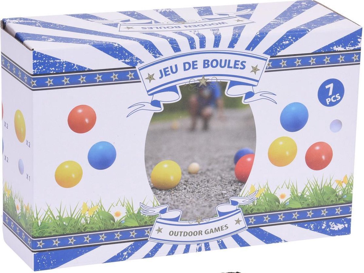 Free and Easy jeu de boulesset hout 7 delig