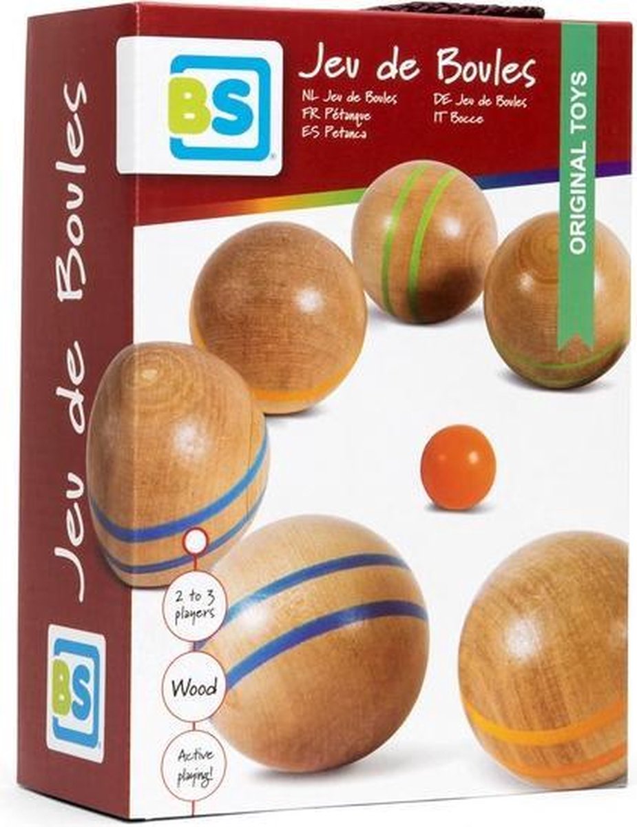BS Toys Jeu de Boules hout 7 delig