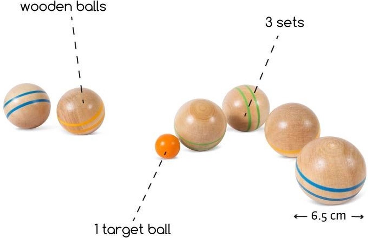 BS Toys Jeu de Boules hout 7 delig
