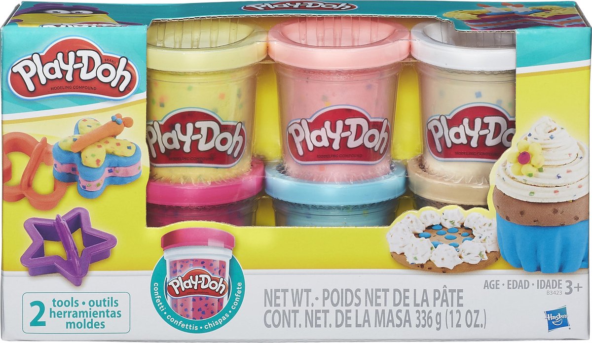 Play-doh Play Doh kleiset Confetti Doh 8 delig 336 gram