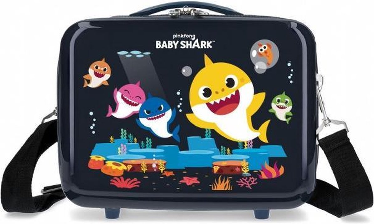 Baby Shark beautycase 29 cm - Zwart