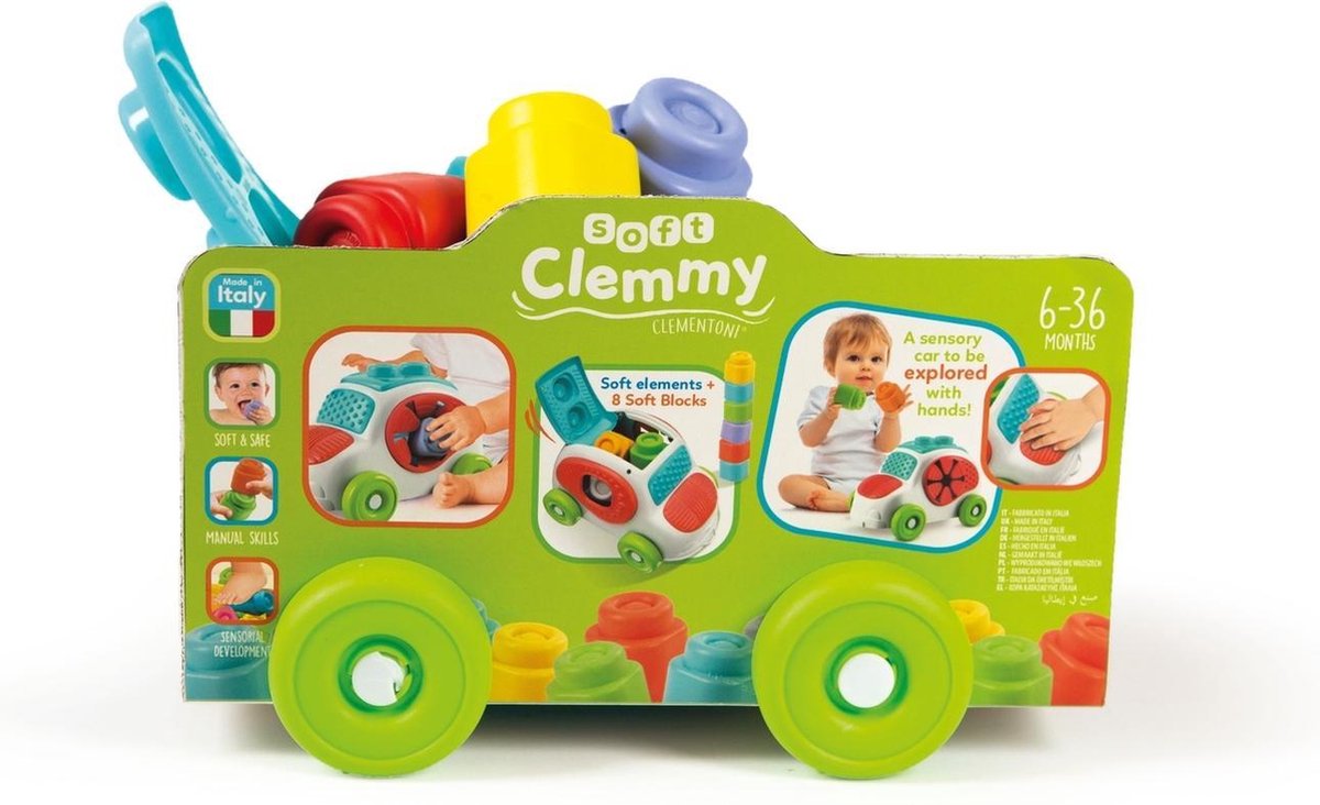Clementoni vormendoos auto Sensory Car junior 28 x 19,5 cm