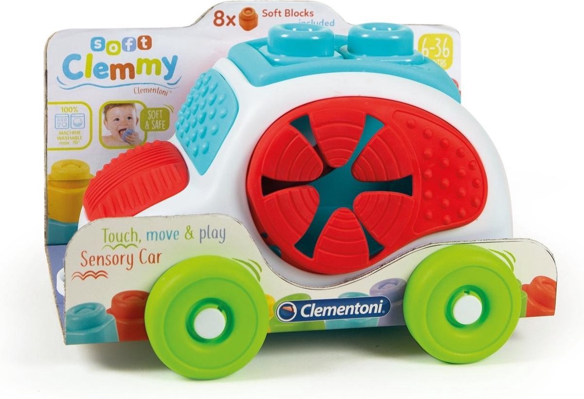 Clementoni vormendoos auto Sensory Car junior 28 x 19,5 cm