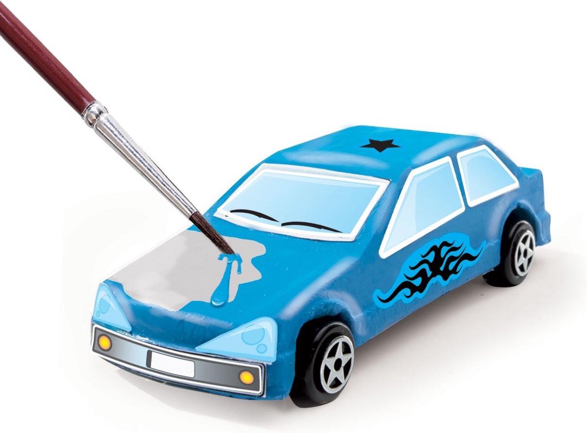 Ses gips gieten en schilderen auto's