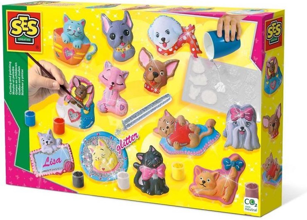 Ses Creative Reliëfgieten dieren 4 delig