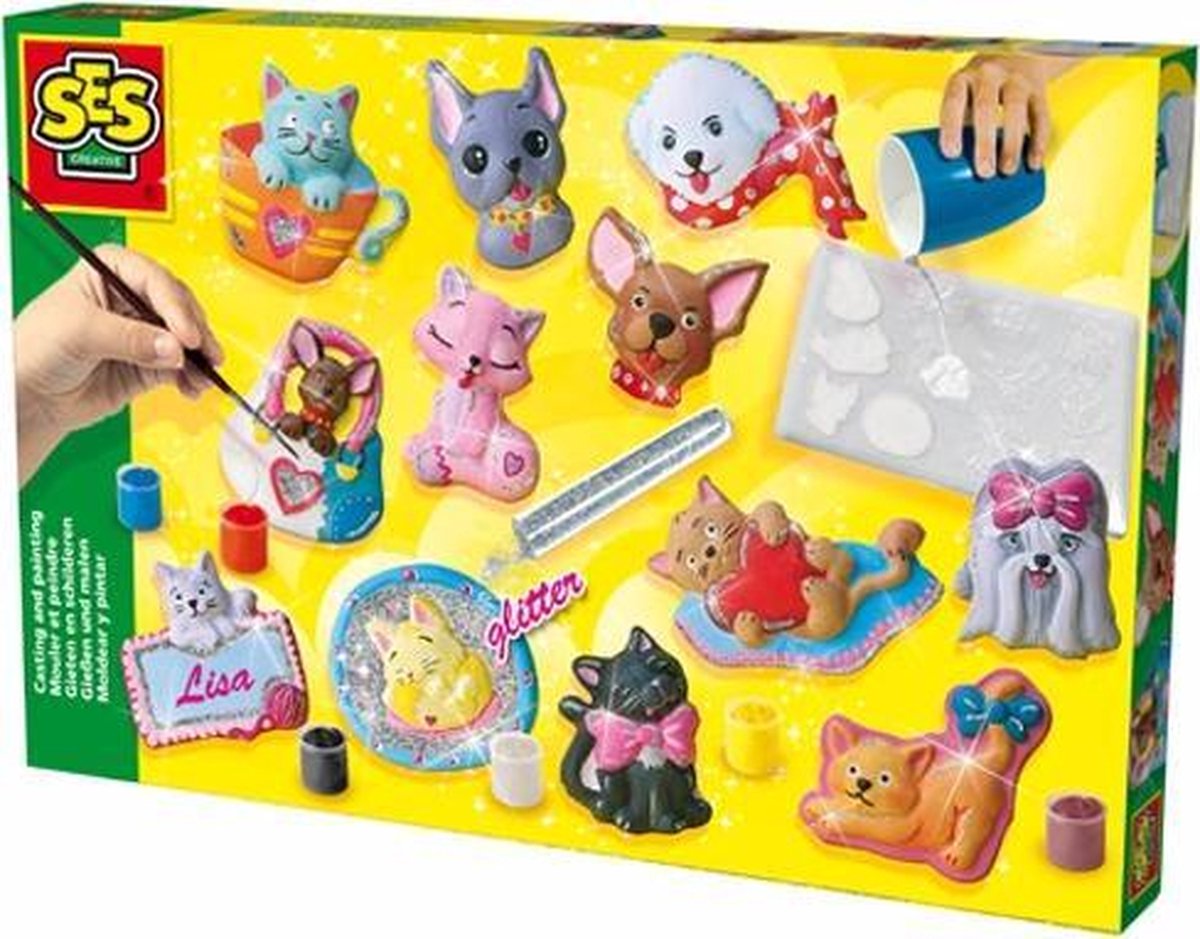Ses Creative Reliëfgieten dieren 4 delig