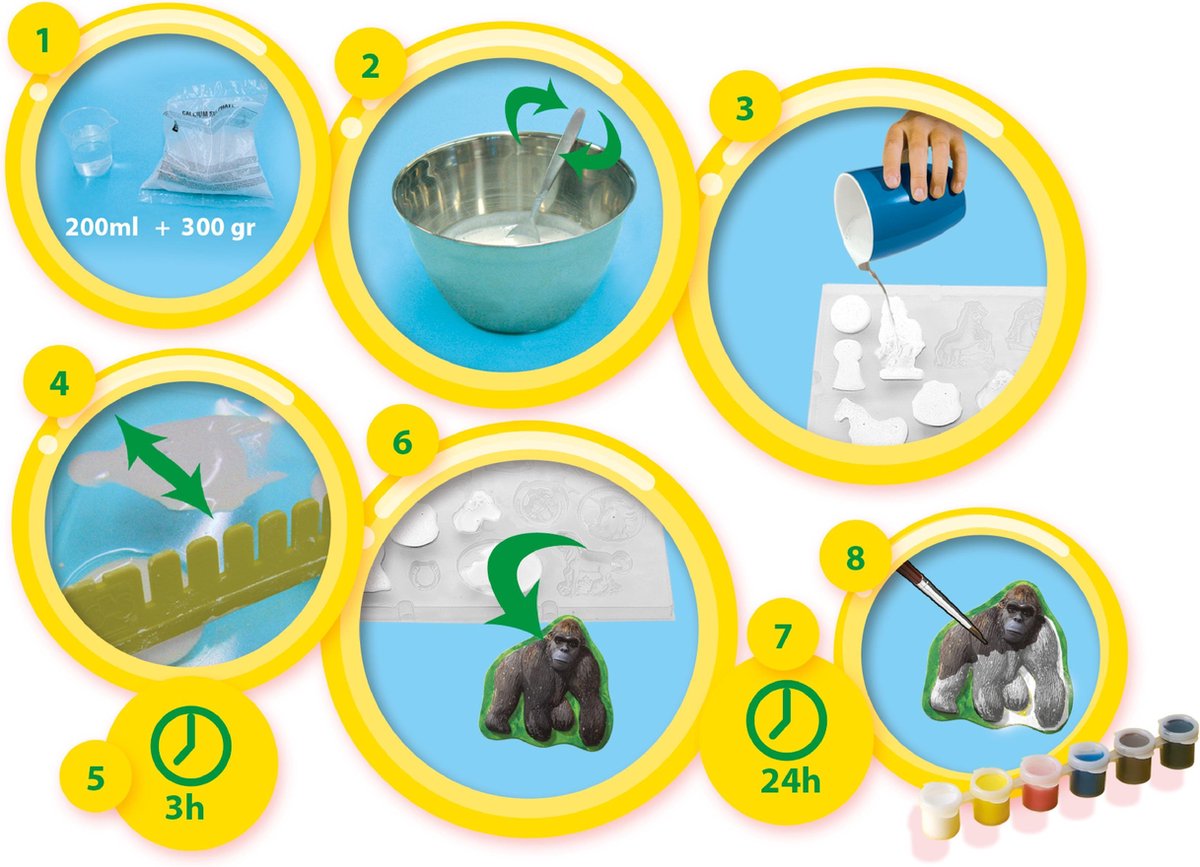 Ses dieren gieten en schilderen