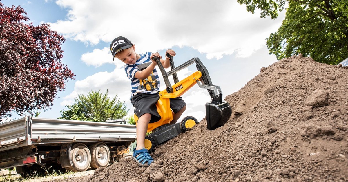 Rolly Toys graafmachine RollyDigger JCB 102 cm - Geel