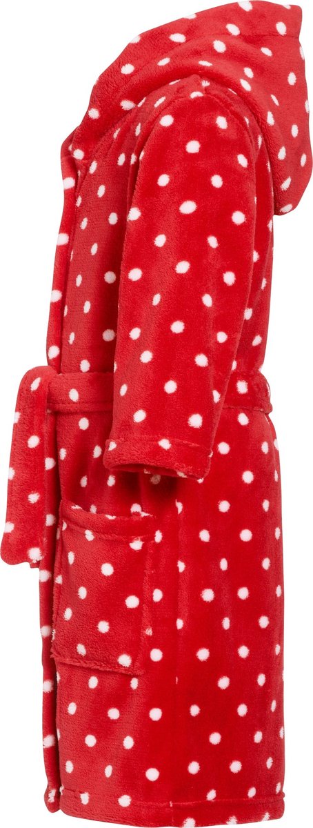 Playshoes badjas stippen junior maat 110/116 - Rood