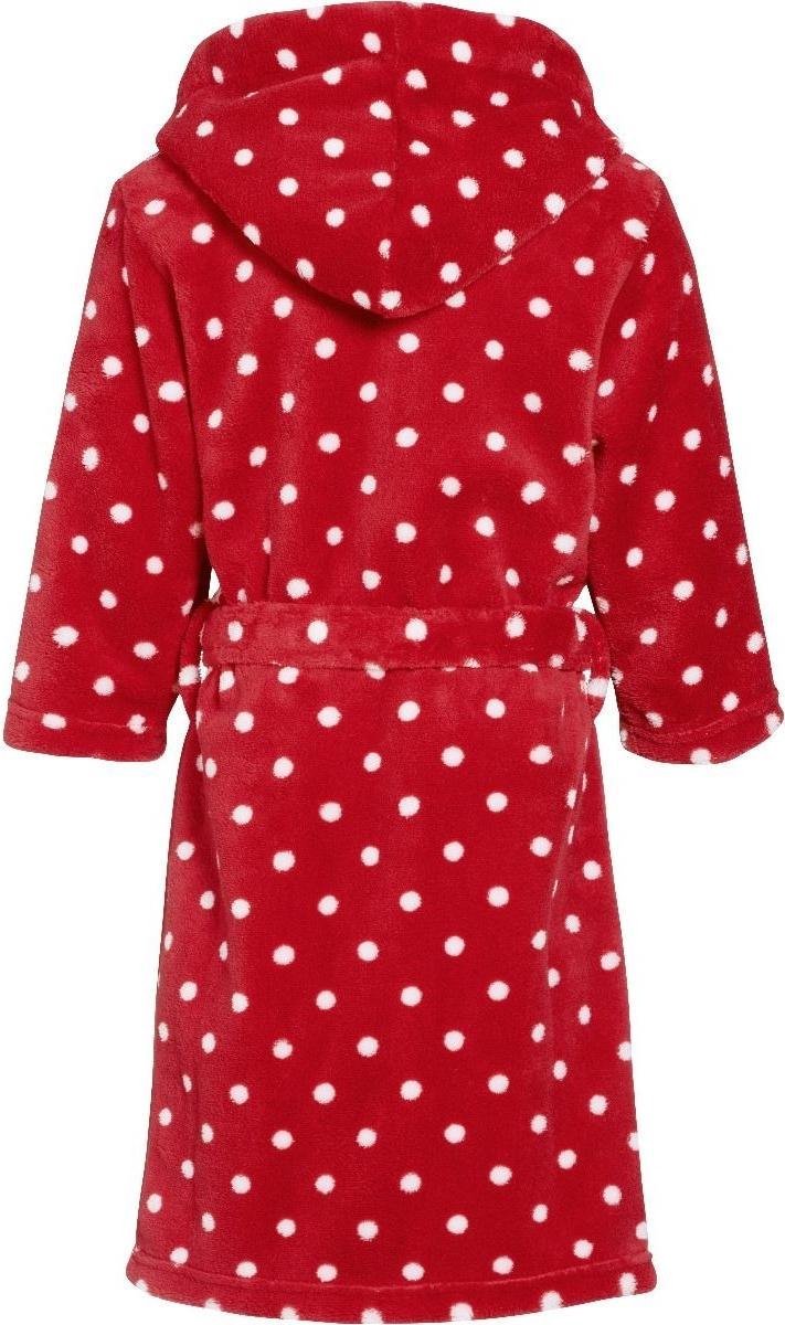 Playshoes badjas stippen junior maat 110/116 - Rood