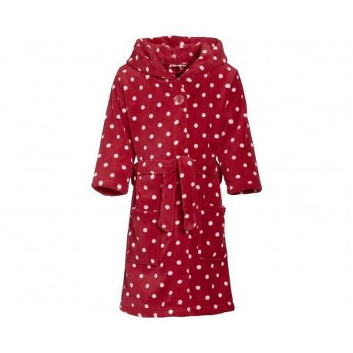 Playshoes badjas stippen junior maat 110/116 - Rood