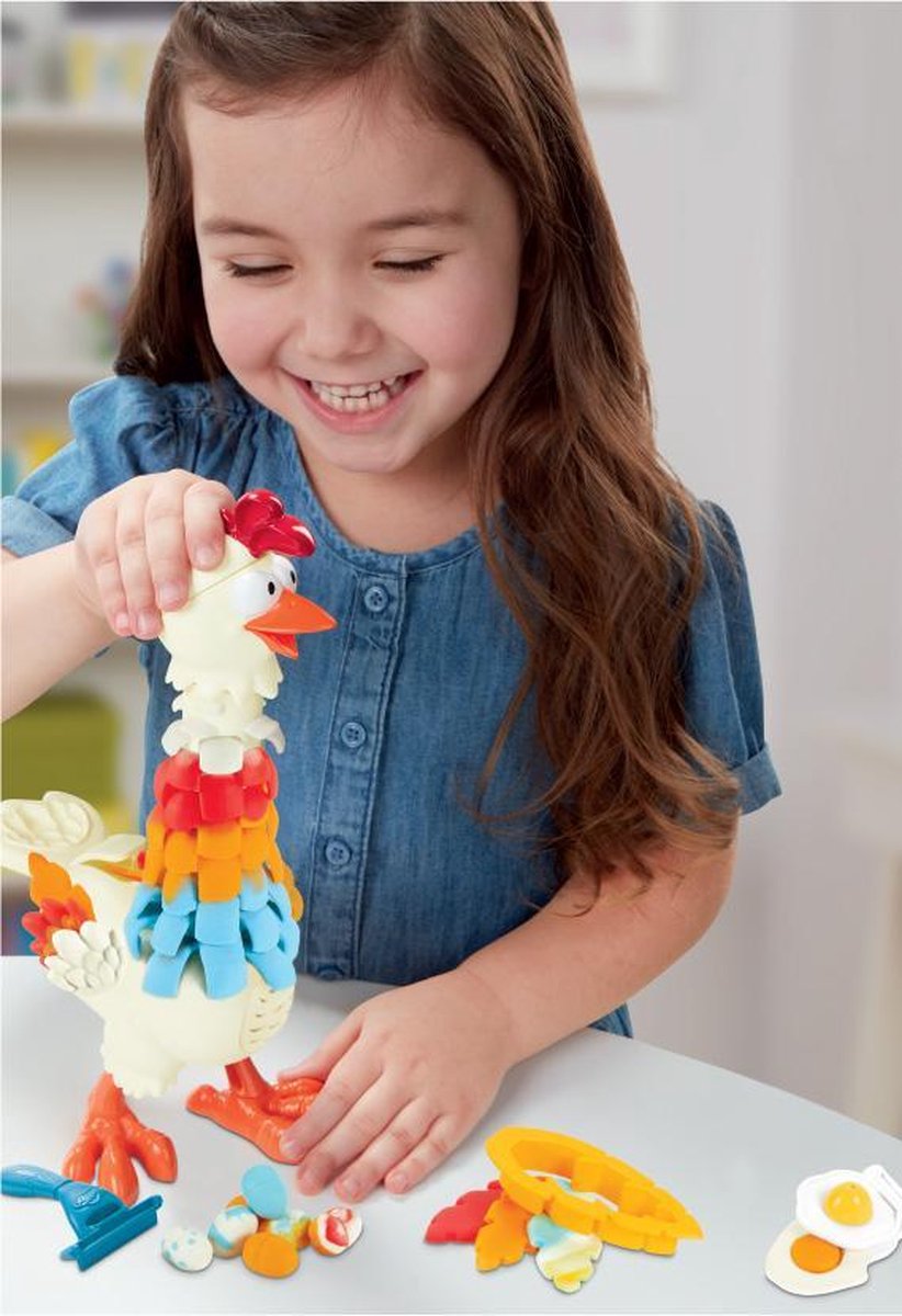 Hasbro Play Doh Animal Crew Kukele Kip kleiset 8 delig