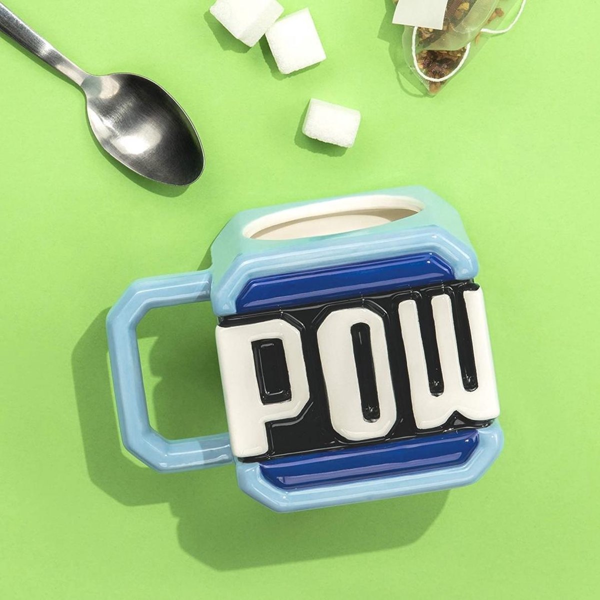 Paladone mok Super Mario: Pow blok 13 cm keramiek 300 ml - Blauw