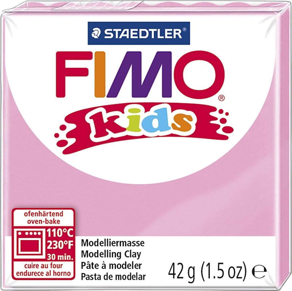 Staedtler Fimo Kids boetseerklei 42 gram licht - Roze