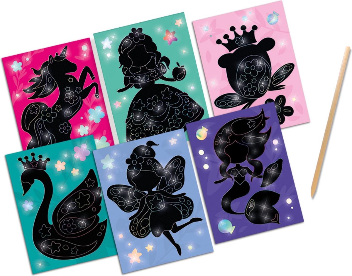 Ses krasvellen holografische sprookjes junior 7 delig