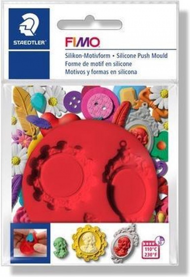 fimo kleimal camee junior 7 cm siliconen - Rood